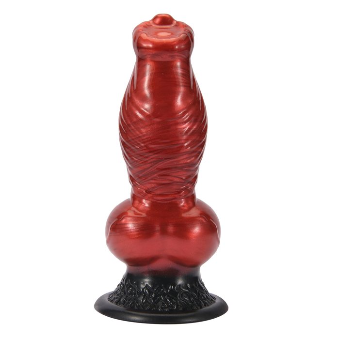 7.6in Dog Knot Dildo 2.87in Wide Wolf Animal Fantasy Silicone Toy