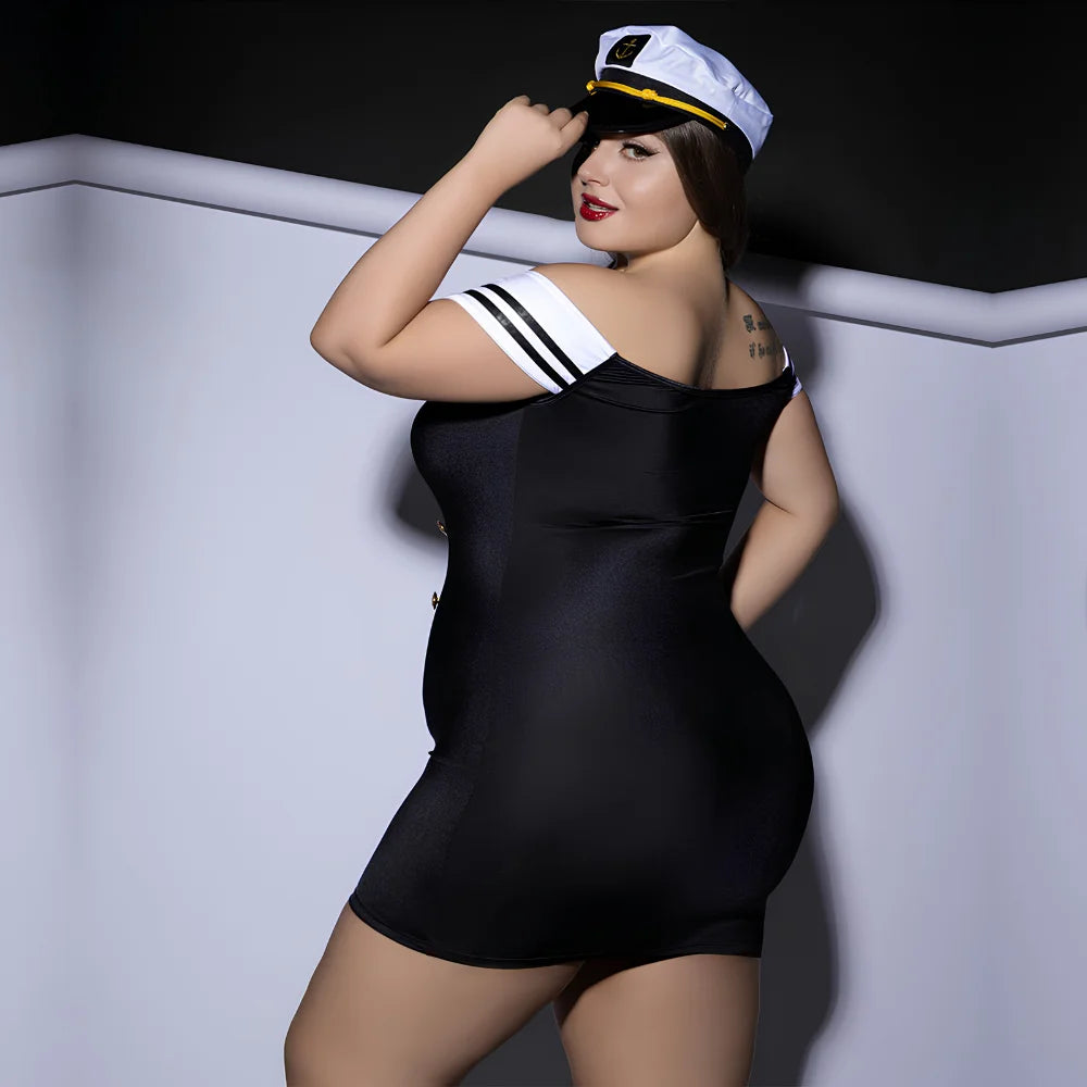 Sexy Sailor Roleplay Costume Dress for Women - Plus Size alternate view