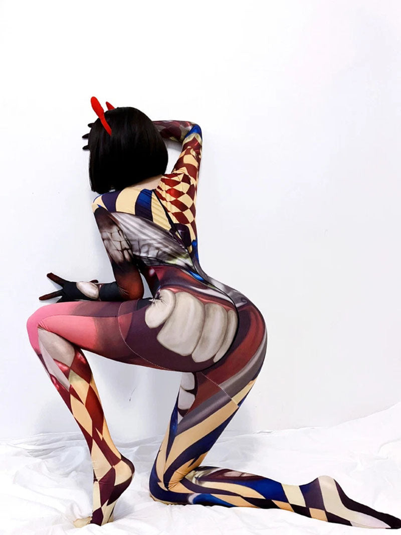3d Demon Cosplay jumpsuit alternate view