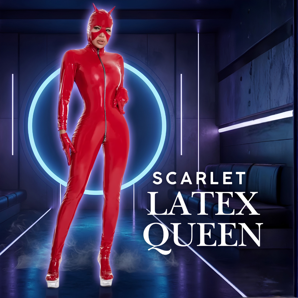 PVC Catsuit With Mask Gloves & Legs alternate view