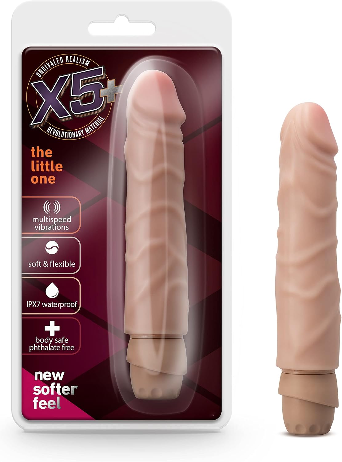 Gaia® Eco 7 Slim Quiet Vibrator, Plant-Based BioFeel Sustainable Clitoral, Vaginal & Anal Pleasure Classic Multispeed Vi