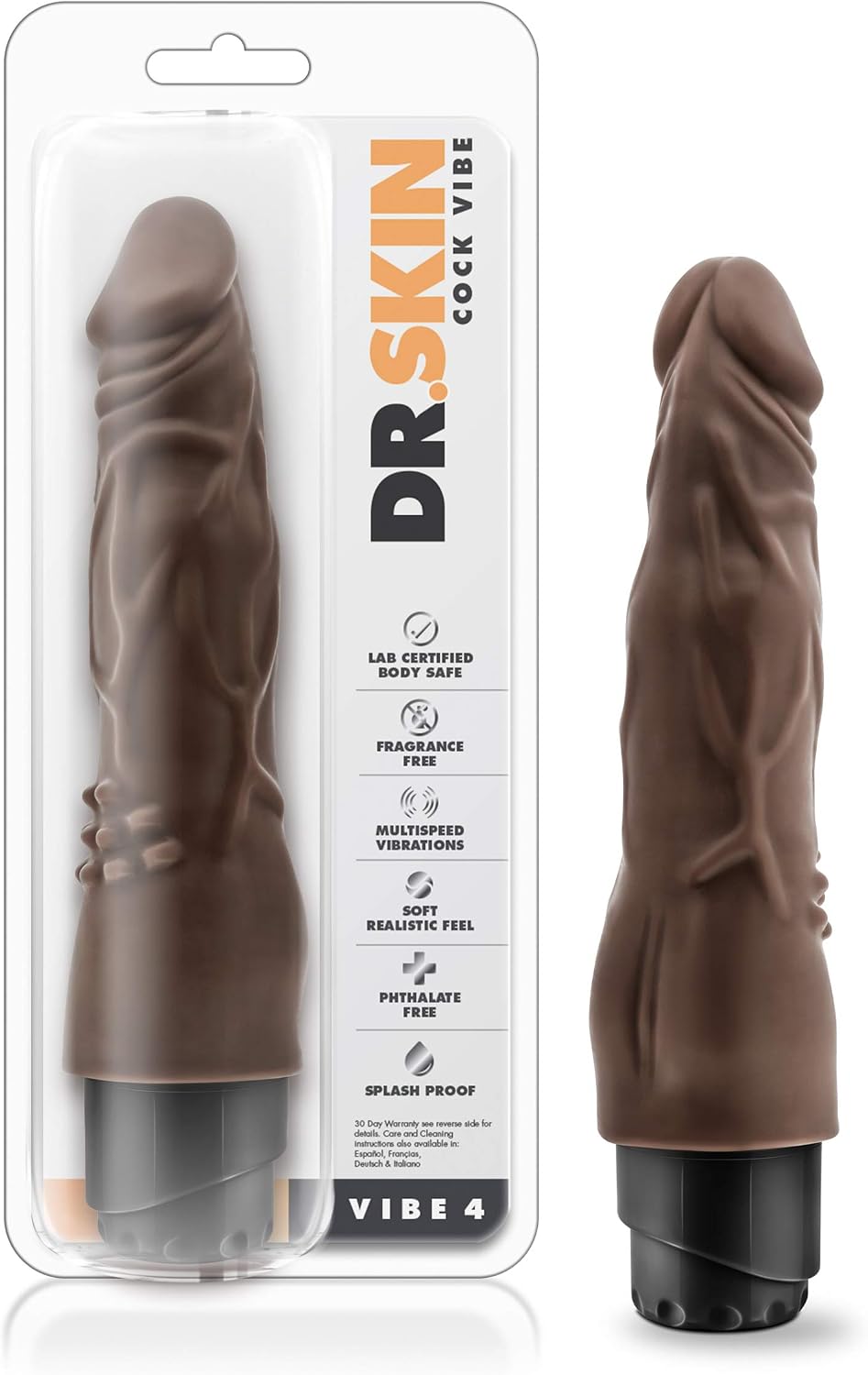 4.5 inch Vibrating G Spot Realistic Dildo for Women, Purple