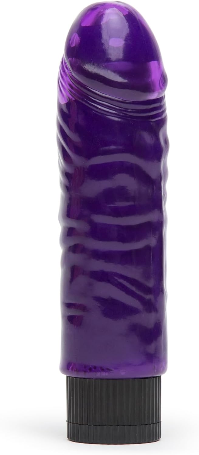 6.5 inch Vibrating G Spot Realistic Dildo for Women, Purple