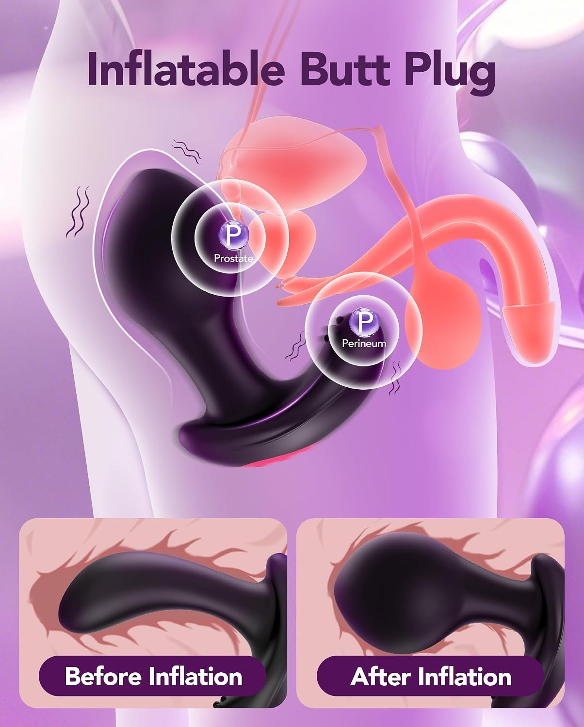 Floral Fantasy Rose Clitoral Sucking Toy & G Spot Vibrator, Red alternate view
