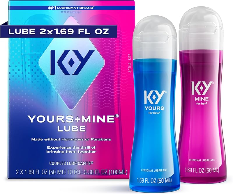 Yours & Mine Couples Lubricant, Sensorial Personal Lube, 2 x 1.69 FL OZ