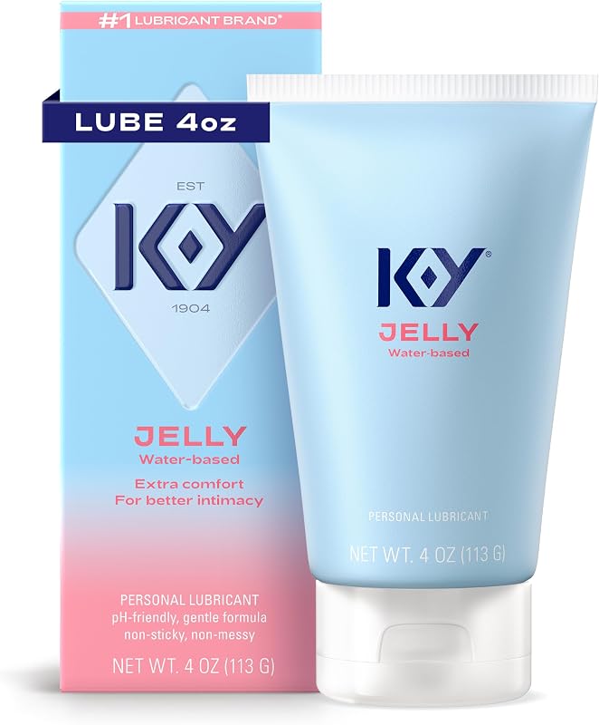 Jelly Personal Lubricant, Water Based Lube for Sex, 4 FL OZ