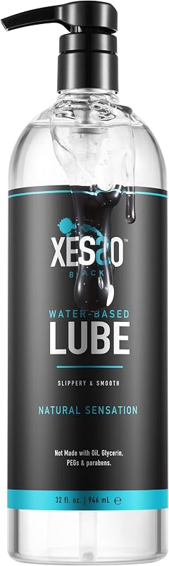 Water-Based Lube 32 fl oz, All Natural, Hypoallergenic, pH-Balanced