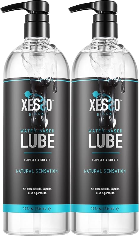 Water-Based Lube 2 Packs of 32 fl oz, Totaling 64 fl. oz. All Nature