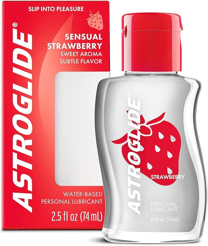 Strawberry Flavored Edible Lubricant, 2.5 Fl Oz, Travel Size