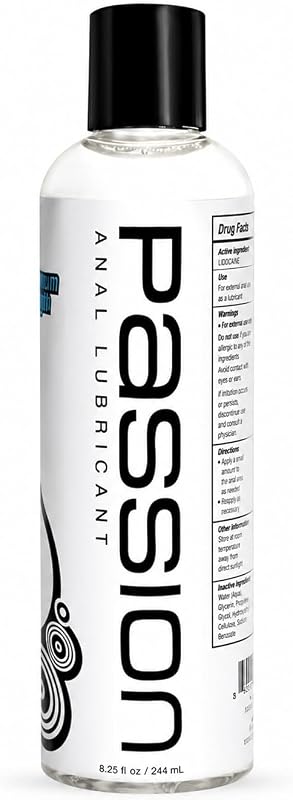 Anal Desensitizing Lube, Max Strength Water-Based Lube, 8.25 Oz