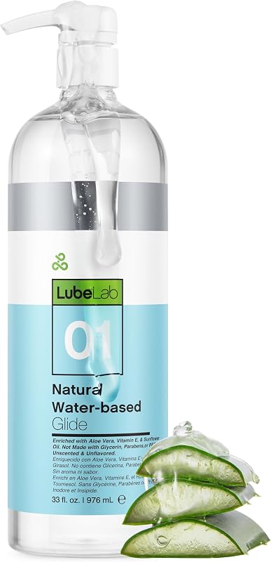 Waterbased Lube 33 Fl Oz. Personal Lubricant W/Aloe & Vitamin E