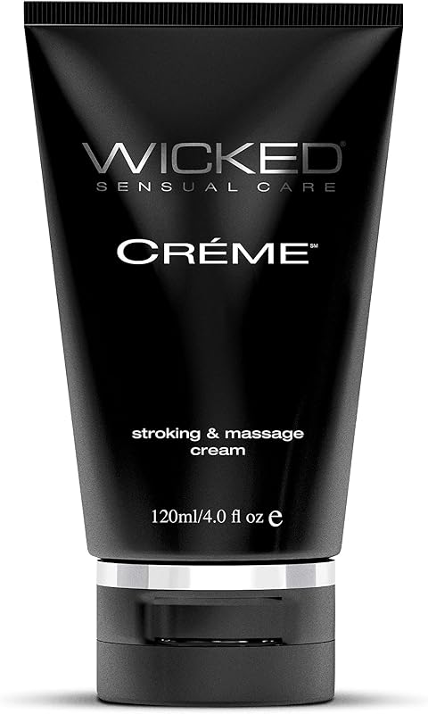 Sensual Care Wicked Crème Masturbation Cream for Men 4 Ounce, Black