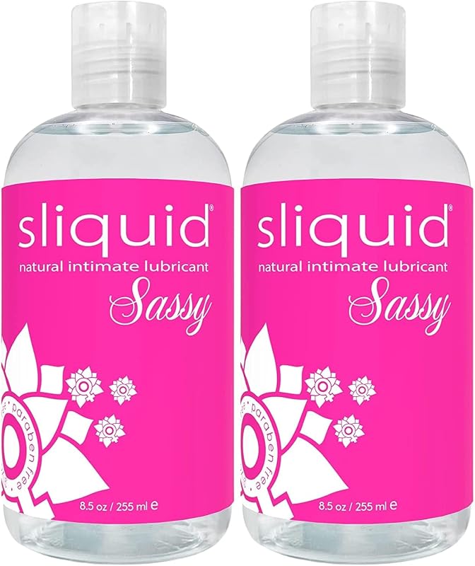 Sassy Water-Based Lube, Thick Clear Gel 2-Pack, 8.5 Fl Oz Ea