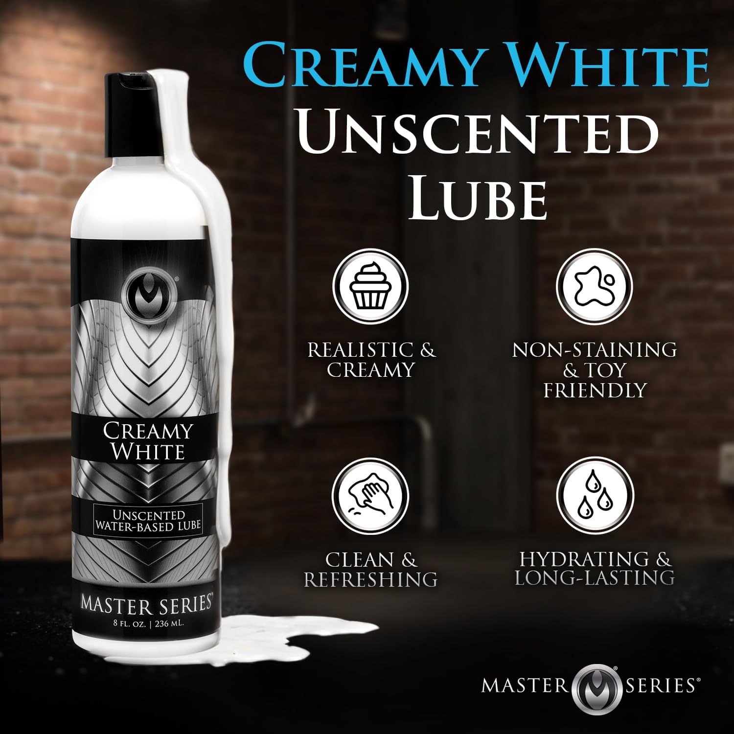 SERIES Creamy White Scented WaterBased Body Glide 8.5 Oz Men, Women alternate view