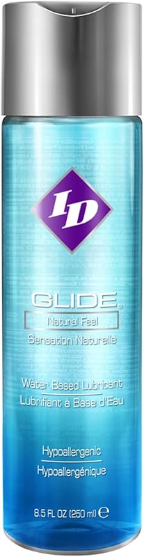 Lubricants ID Glide Natural Feel Water-Based Personal Lubricant 8.5 Ounce Unscented
