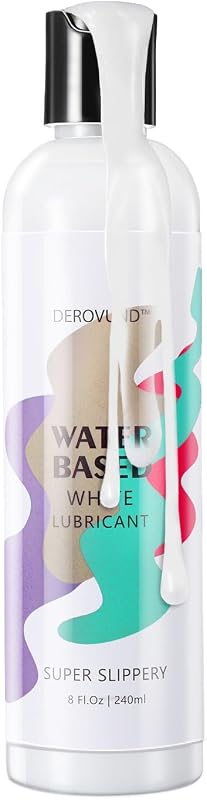 lube, Super Slippery Sex Lube Water-Based Personal White Lubricant with Hyaluronic Acid, Creamy White Lube Unscented for Sensitive Skin, Women & Men & Couples