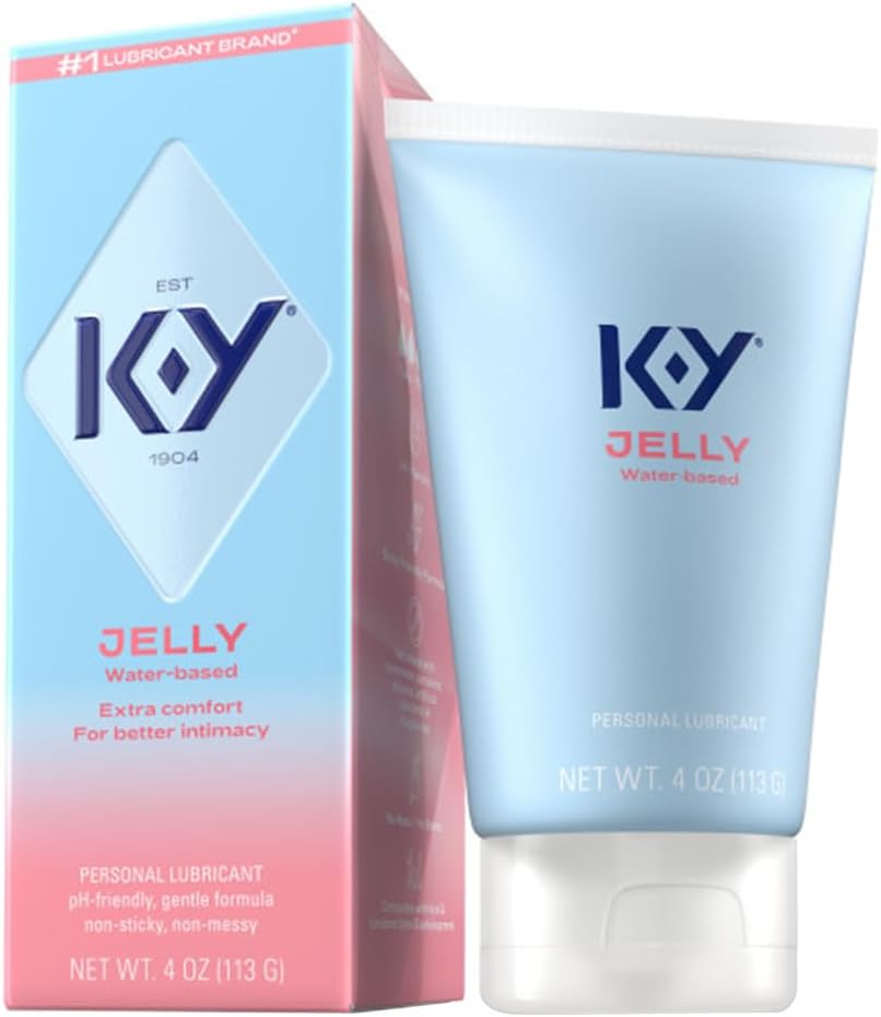 Jelly Classic Water-Based Body Friendly Formula 4 Fl Oz. Personal Lubricant for Wetter Sex for Men, Women and Couples & Safe to Use with Latex Condoms (5 Pack) alternate view