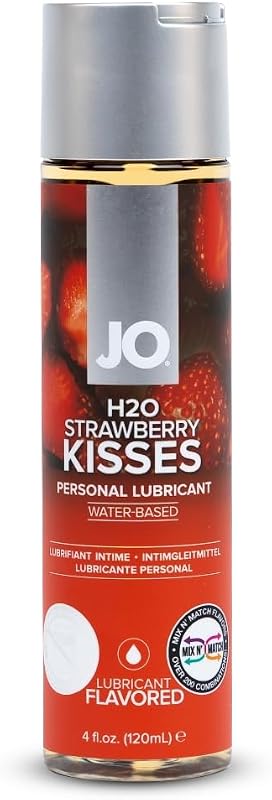 H2O Strawberry Kisses Flavored Water Based Lube 4 fl oz