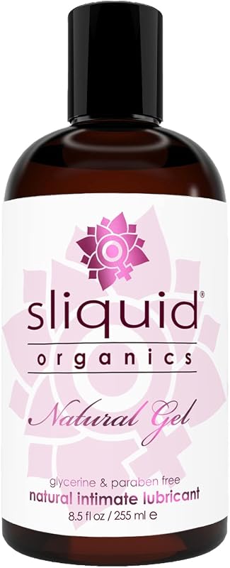 Organics Water-Based Lube - Aloe Vera Leaf Infused with Organic Oils & Botanicals, Natural Lubricating Gel for Women/Men/Couples, Unscented, 8.5 Fl Oz