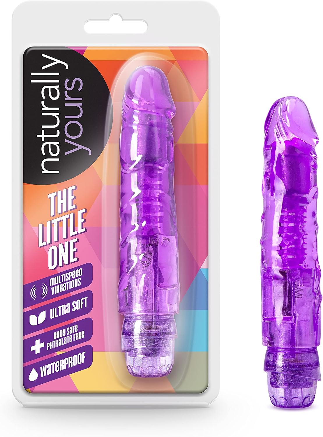 6.7 The Little One Vibrating Dildo - FlexiShaft 2.0 G-Spot Powerful Multi-Speed Vibration, Realistic Slim Dong for Women
