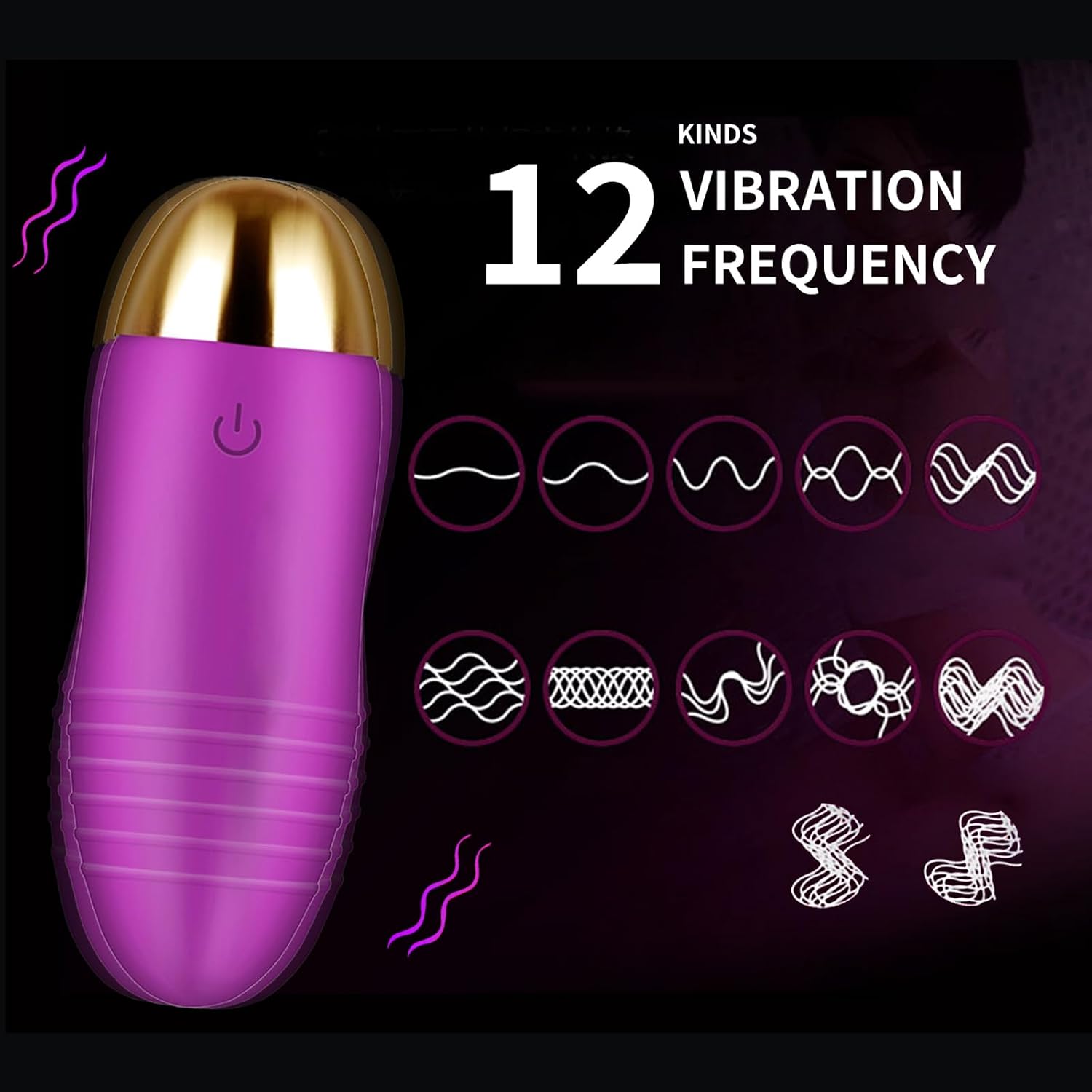 Vibrator Adult Sex Toy for Women or Couples, Remote Control Clitoral Mini Vibrator with 12 Vibration Modes Vibrating Pan alternate view
