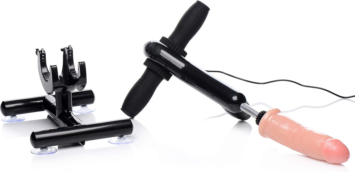 Sex Machine with Suction Adapter Automatic Thrusting Machine with 3 Dildos alternate view