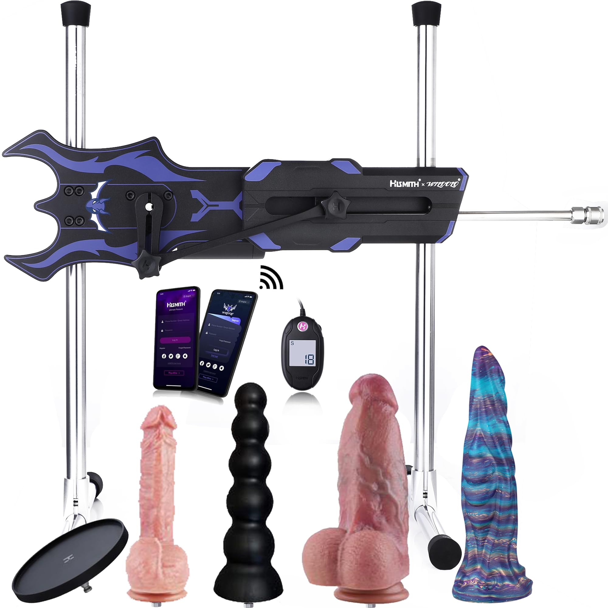& Wildolo Sex Machine Premium App Control 100W Power Love Machine KlicLok