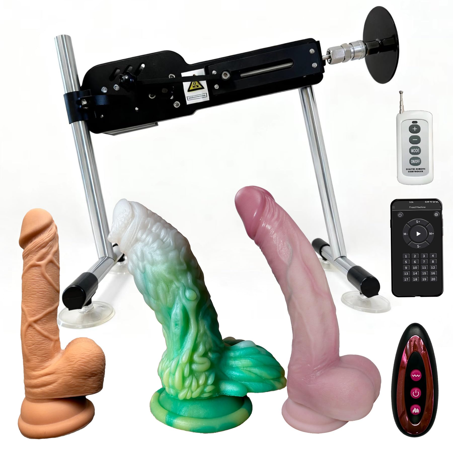 Automatic Sex Machine Adult Thrusting Machine with Large Size Attachments