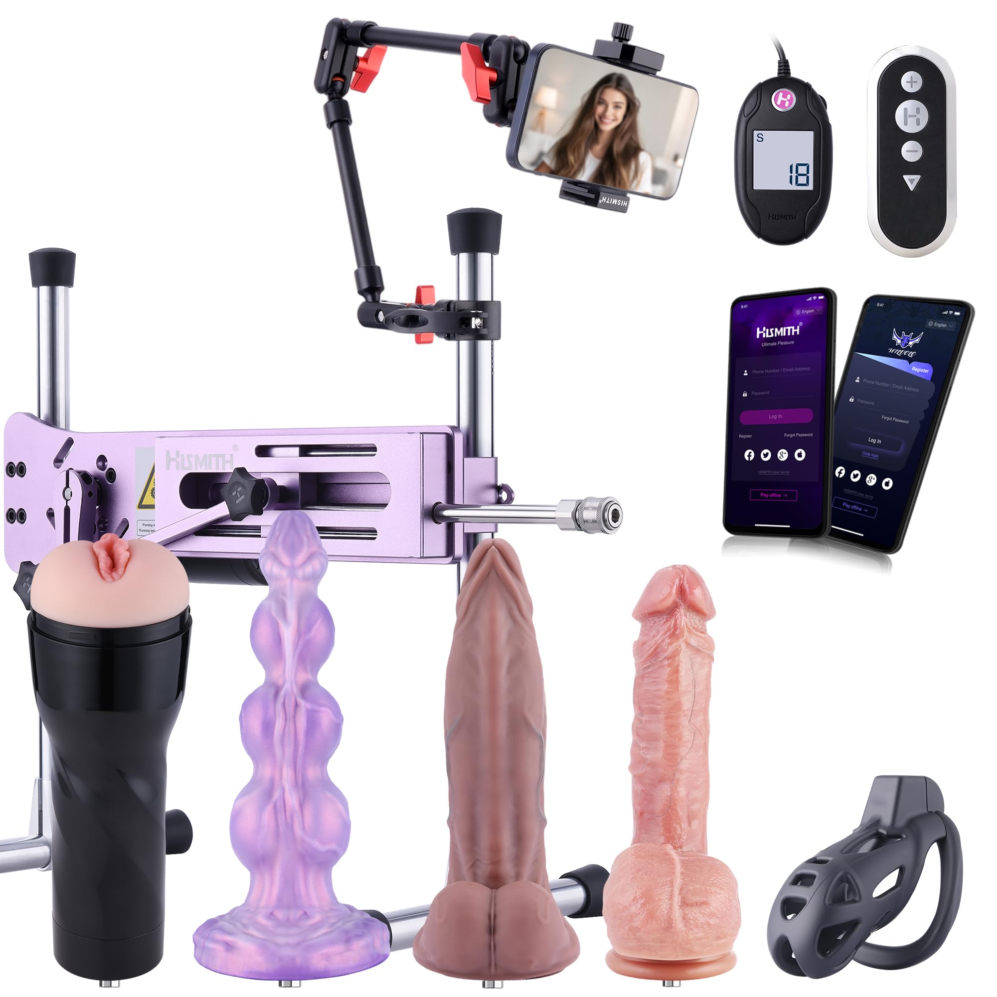 Premium Sex Machine 4.0 Thrusting Machine with Kliclok System Sex Machine with