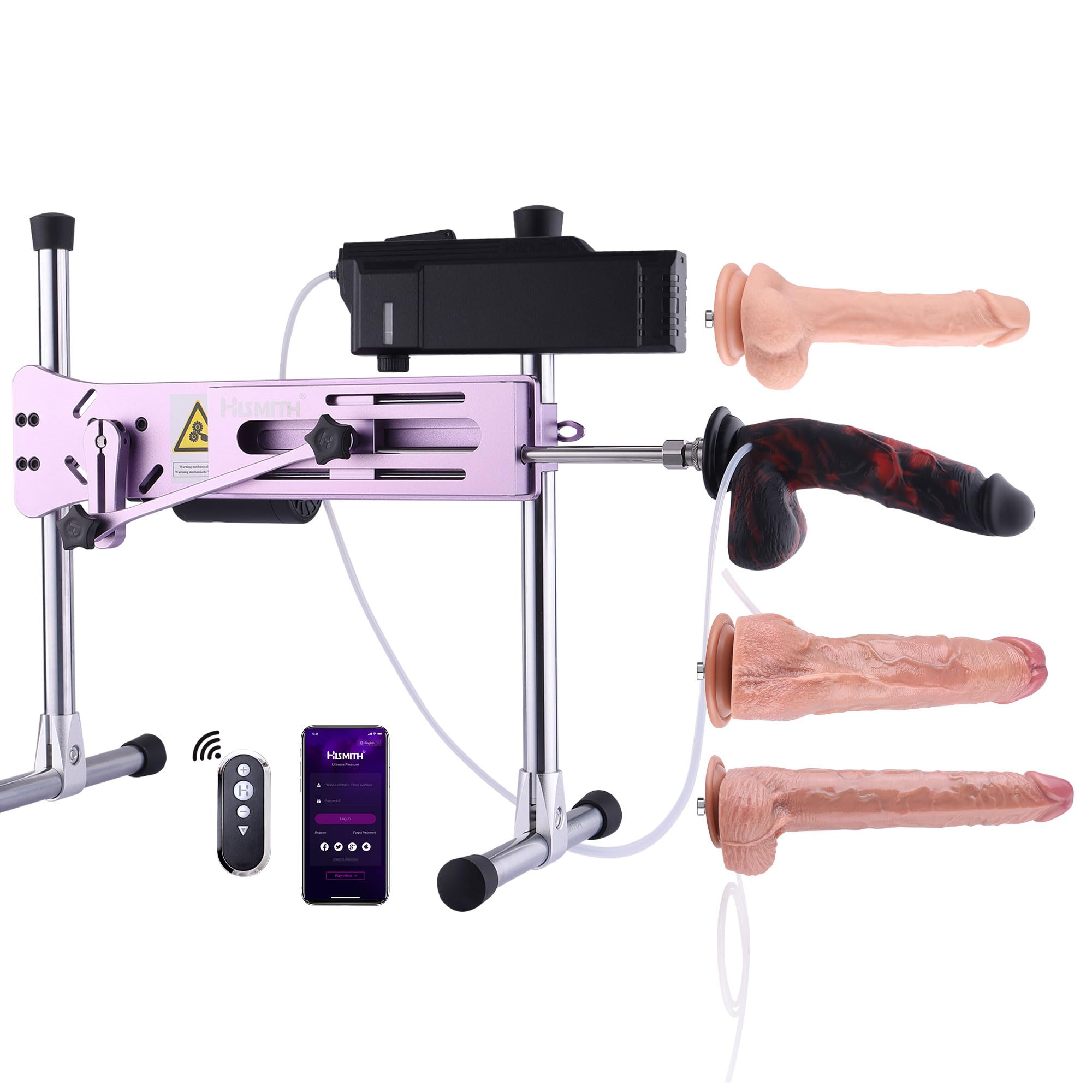 Sex Machine with Automatic Lub Launcher 100W APP Controlled Thrusting Machine with