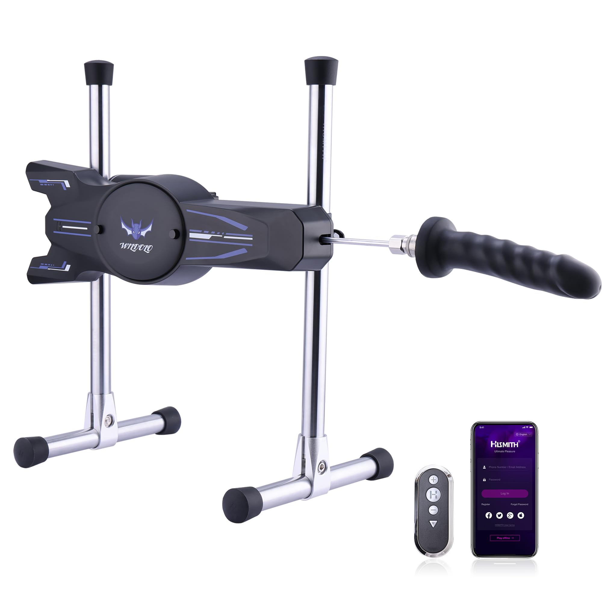 Wildolo 100W Sex Machine AeroGo APP Controlled Thrusting Love Machine with Kliclok