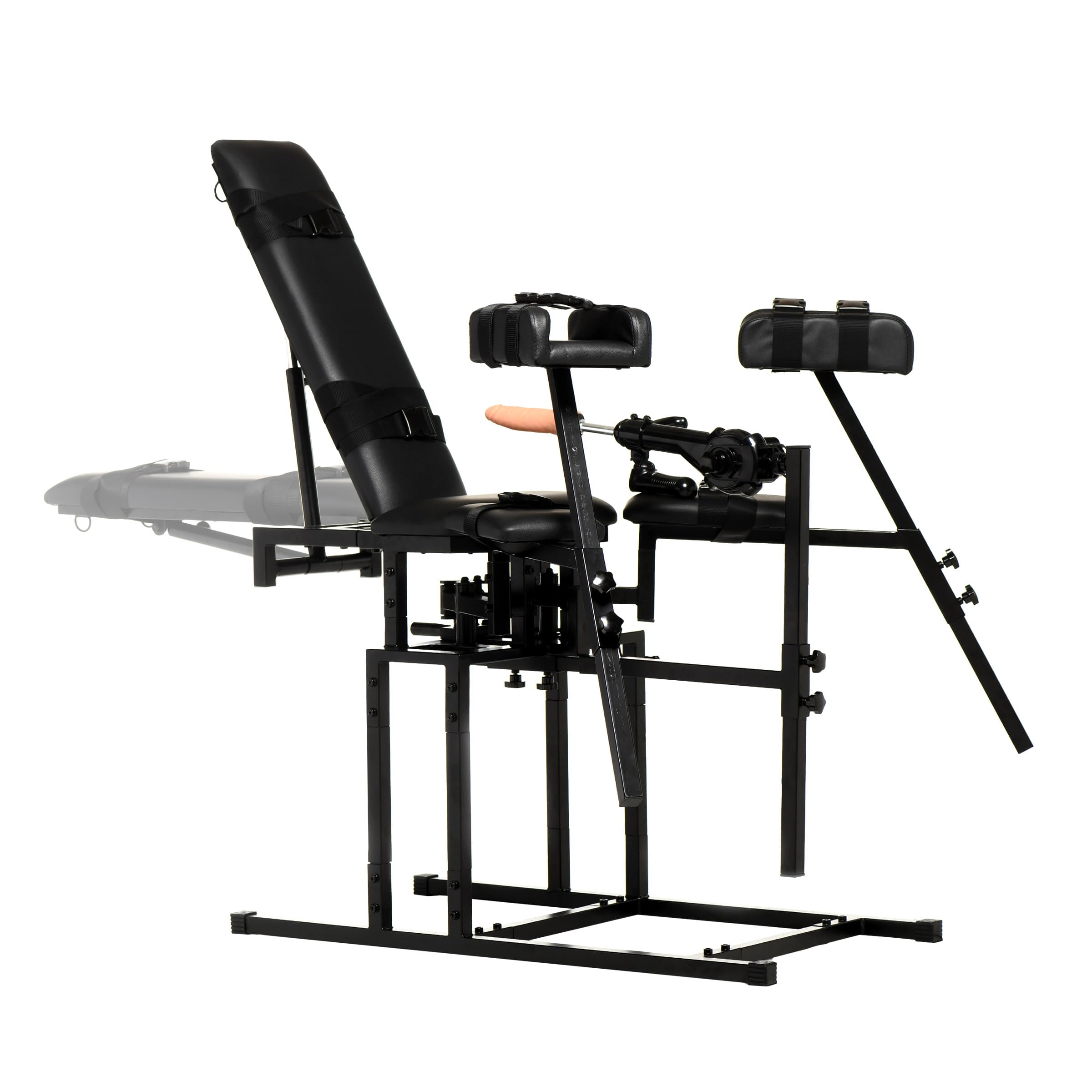 Master Series Obedience Chair with Sex Machine: Heavy Duty Leg Spreader