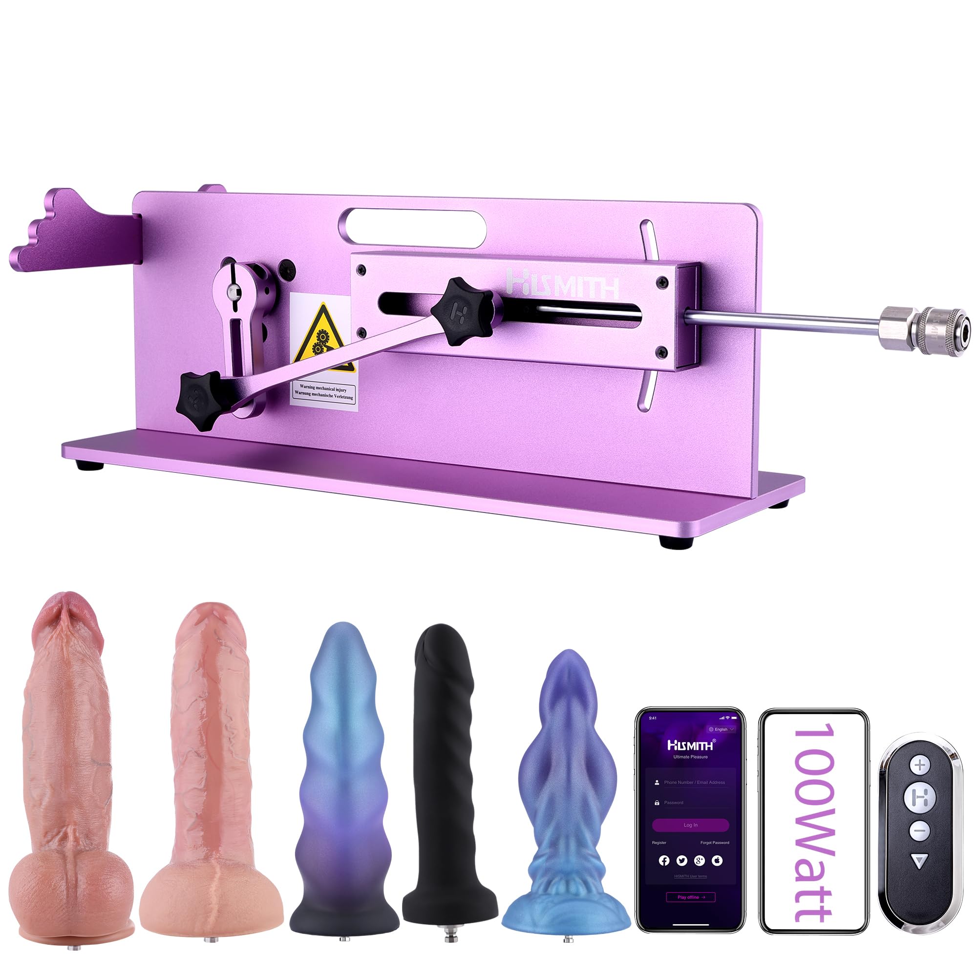 Premium Sex Machine with KlicLok System 100 Watt APP Controlled Love Machine
