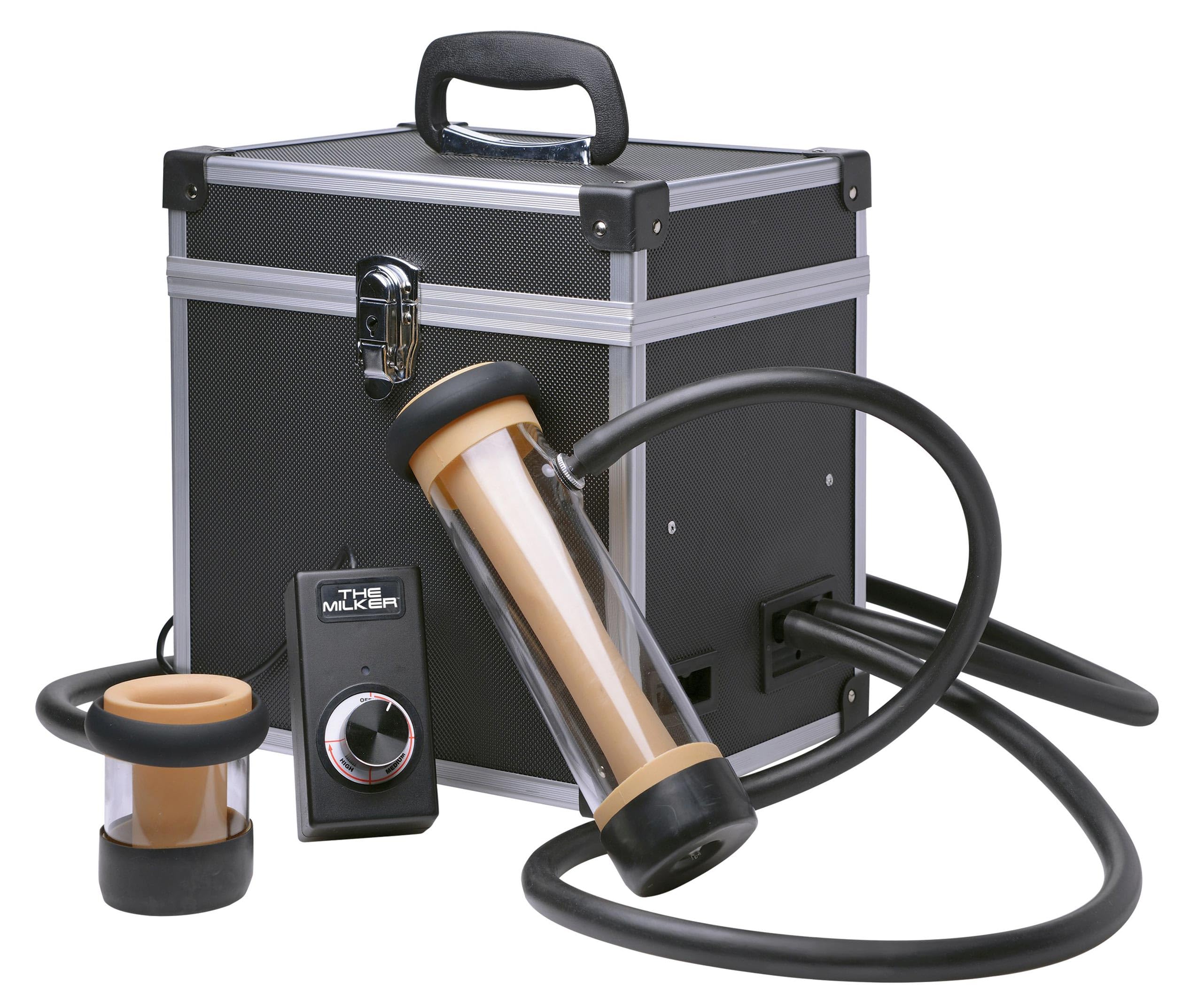 Lovebotz The Milker Automatic Deluxe Stroker Masturbation Machine Sucking and Stroking Sex