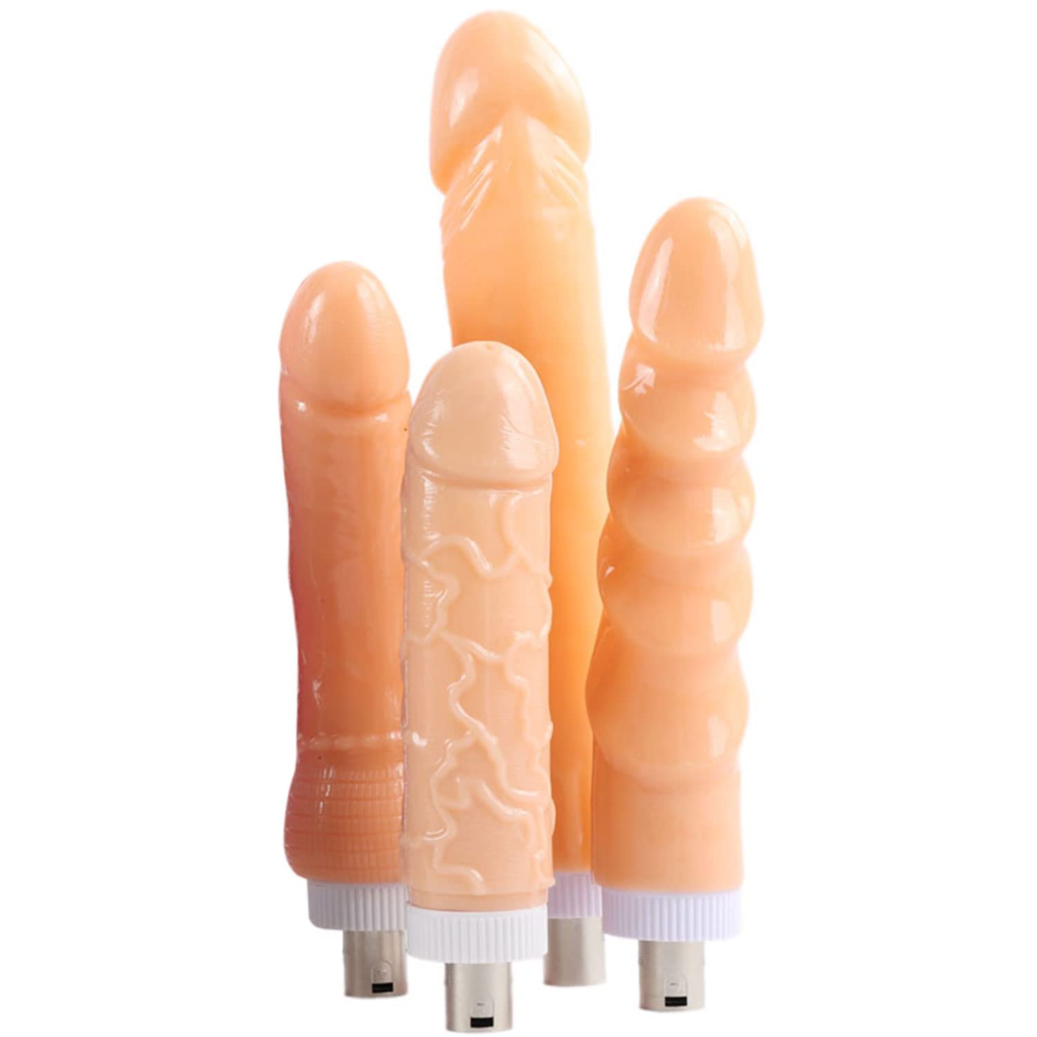 4PC Sex Machine 3XLR Attachments Toy for Women Thrusting Realistic Dildos with
