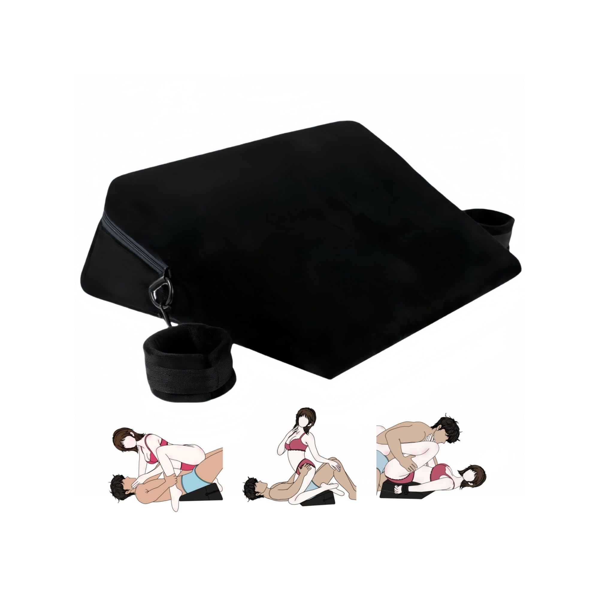 KBYHZ Sex Furniture Pillow Foam with Handcuffs Position Cushion Positioning Pillows