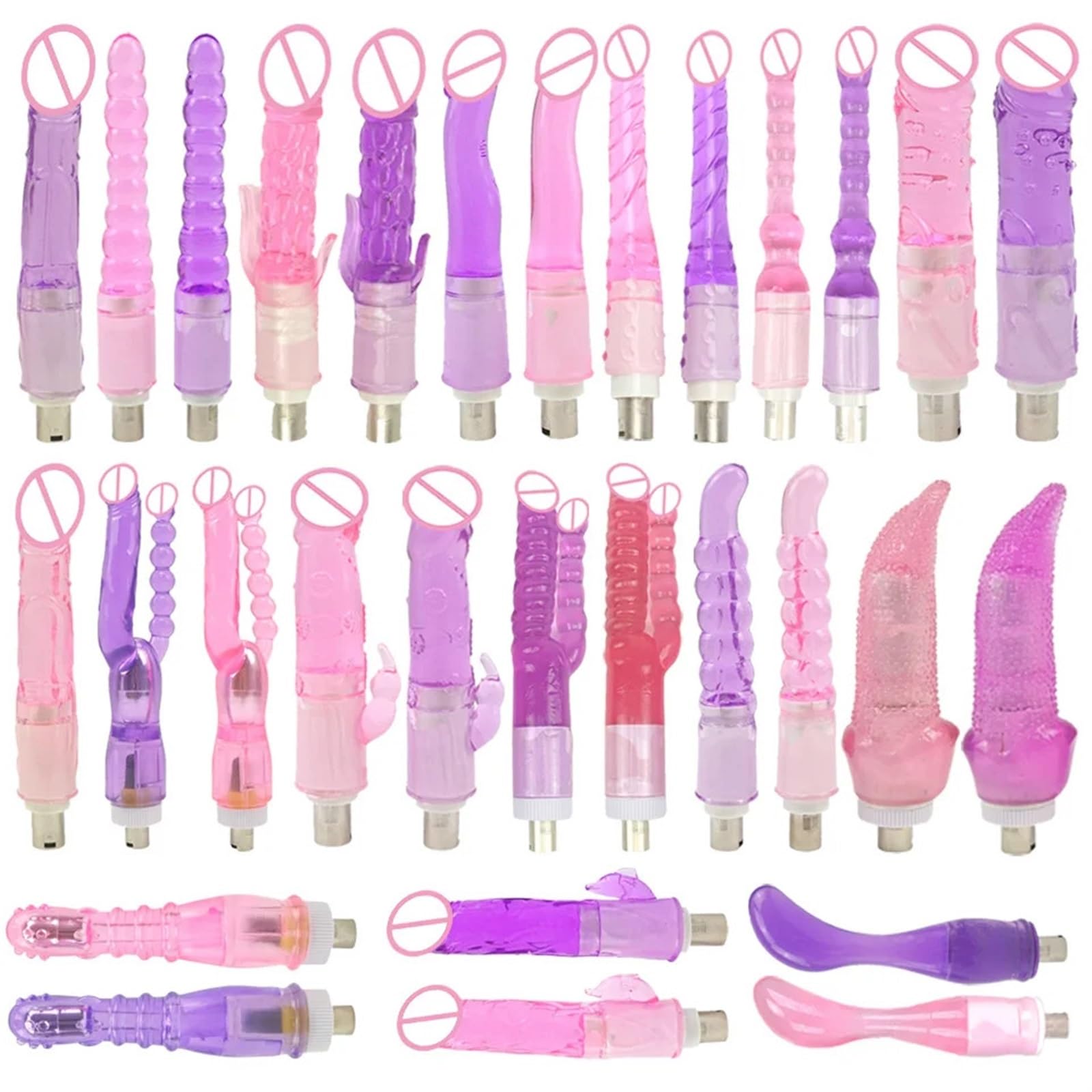 Sex Machine Attachments for Women Double Head Dildo Extension Tube for Love