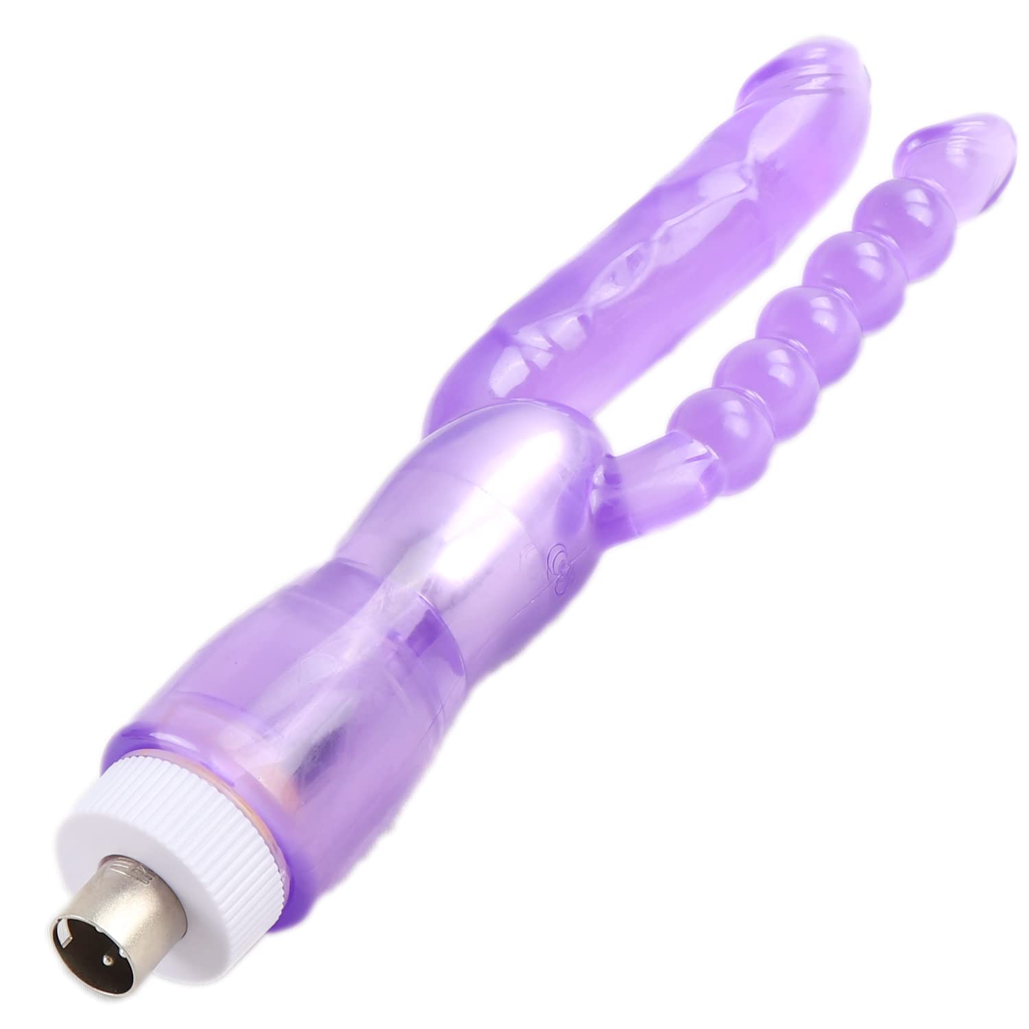 Purple Double Dildo Attachment for A2 F2 F3 3XLR Interface Thrusting Sex