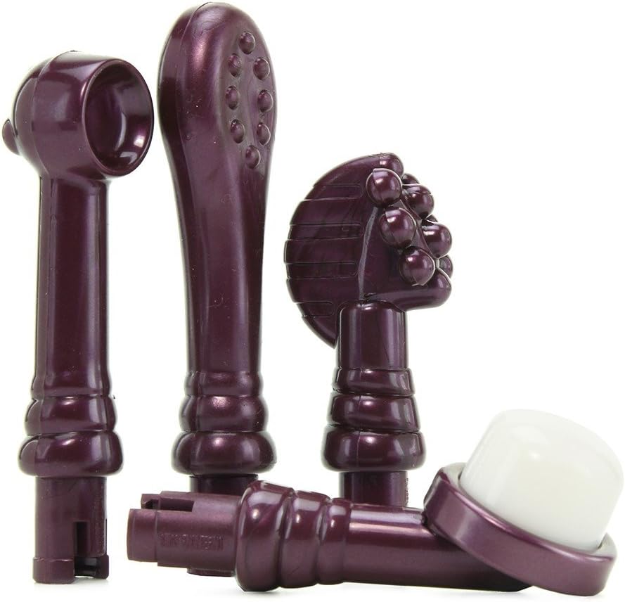 2 Plus Massager, Stimulator for Women, Waterproof Personal Vibrator with Soft Touch Attachment, Brown Combo, Clinically alternate view