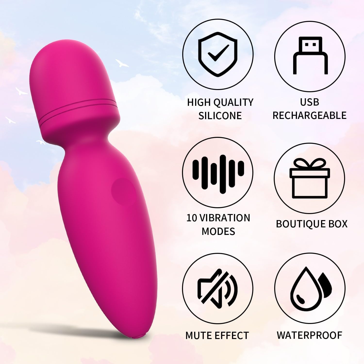 Enchanted Beaded Power G, Rechargeable 4+12 Functions Waterproof Silicone Rabbit Thrusting Vibrator with Rotating Beads alternate view