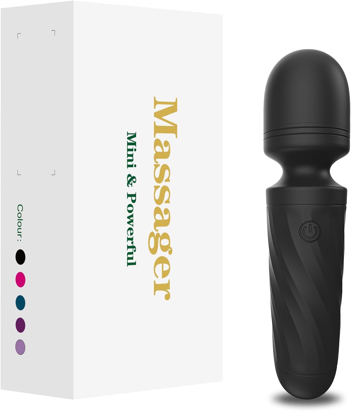 Mini Massager Tools,Small Waterproof Cordless Handheld Massager with 10 Vibration Modes, Personal Handheld Massager for