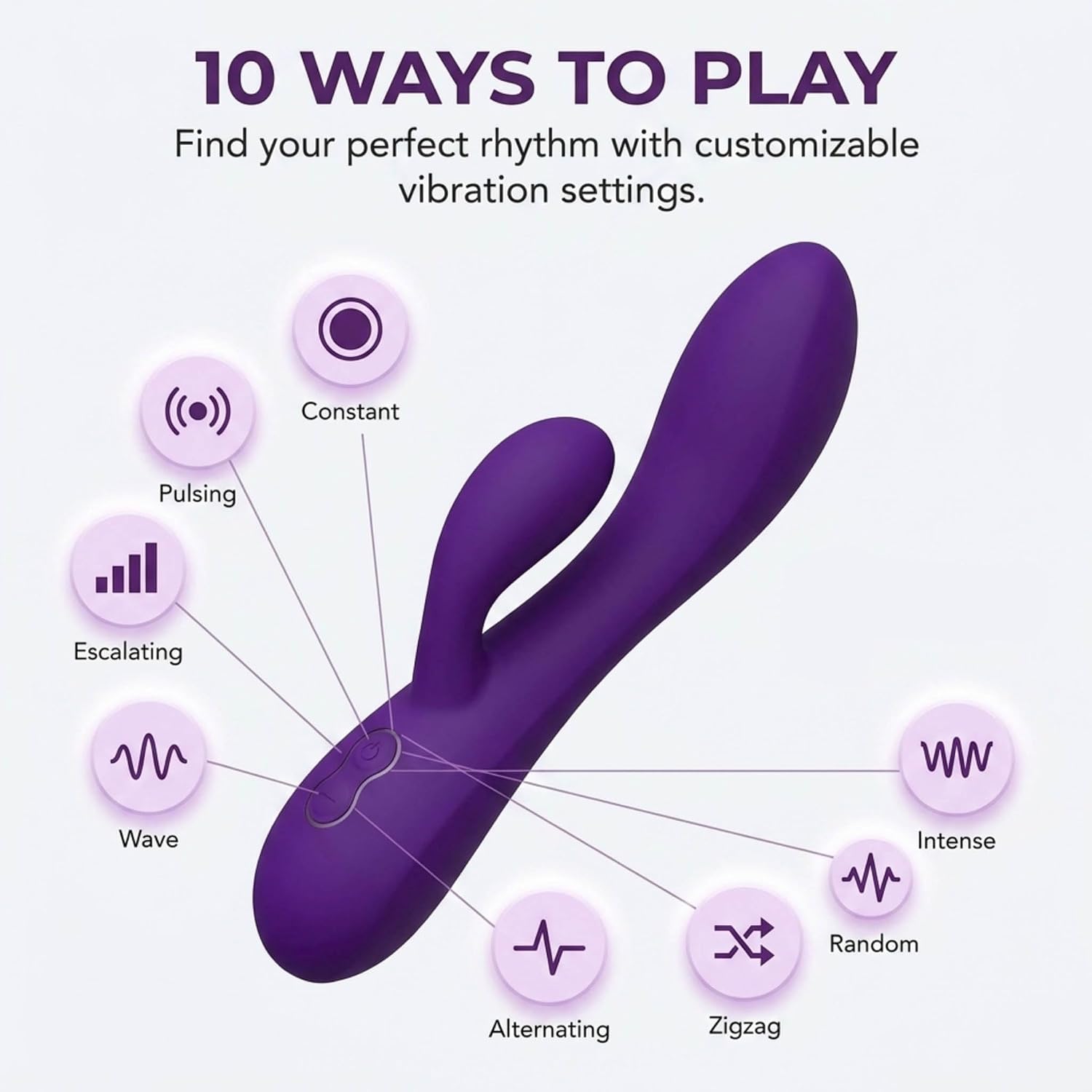 Bullet Vibrator for Women - Silicone Mini Vibrator, Pink Mini alternate view