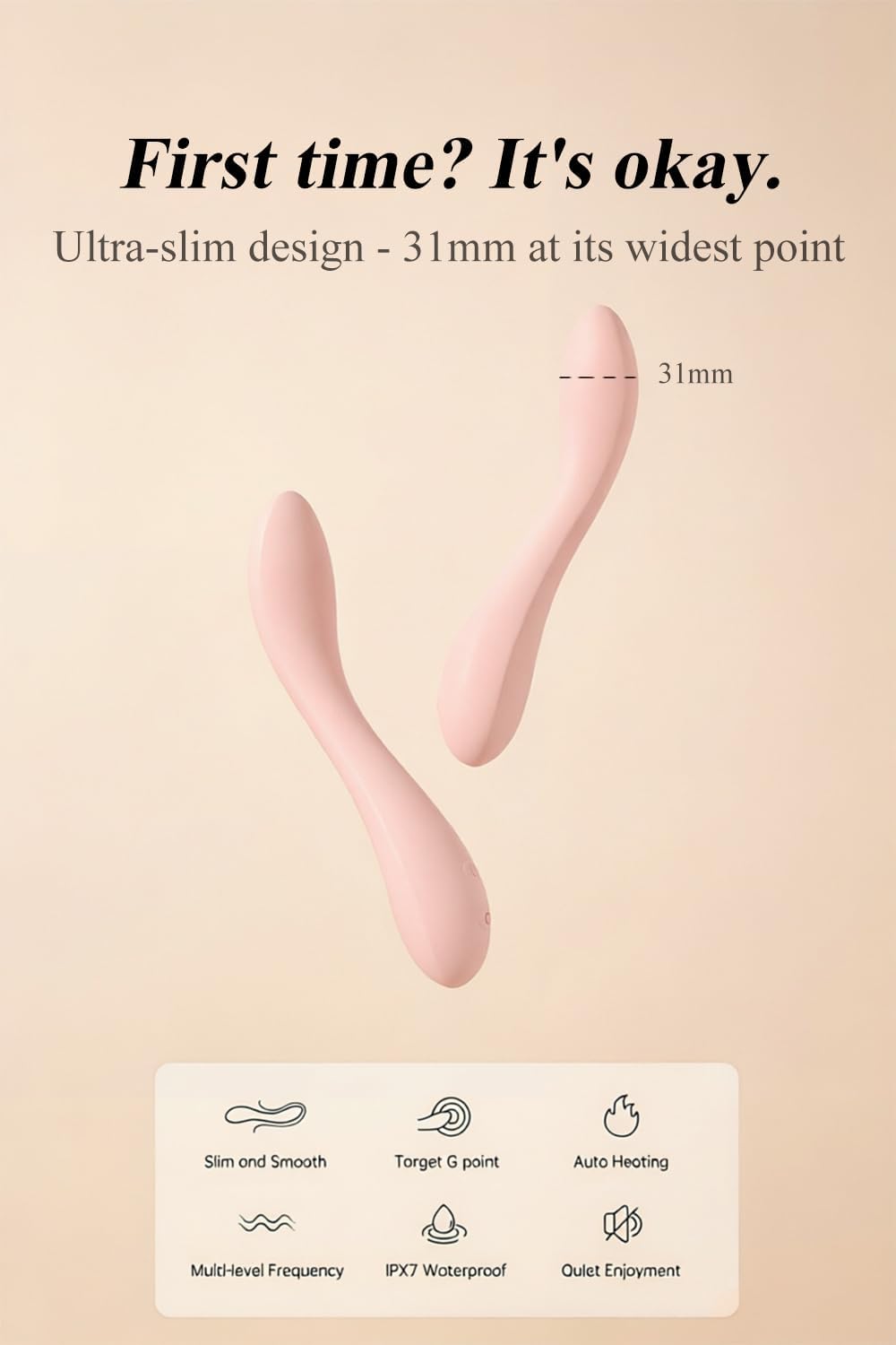 Dual Rabbit Vibrating Massager USB Rechargeable Personal Massager alternate view