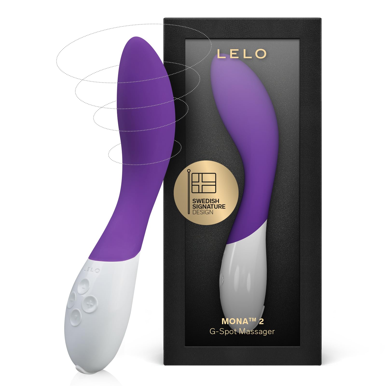 Mona 2 G Spot Vibrator Curved Personal Massager Purple