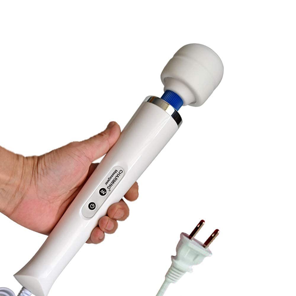 CHARMING 10 Speeds Wired Powerful Handheld Back Massager with Strong Vibration Personal