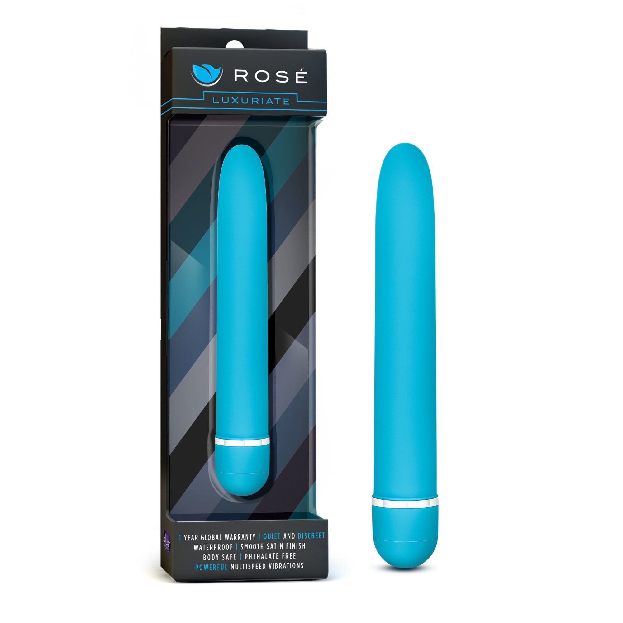 Rosé Luxuriate 7 Inch Vibrator Bullet for Women Men & Couples Multi