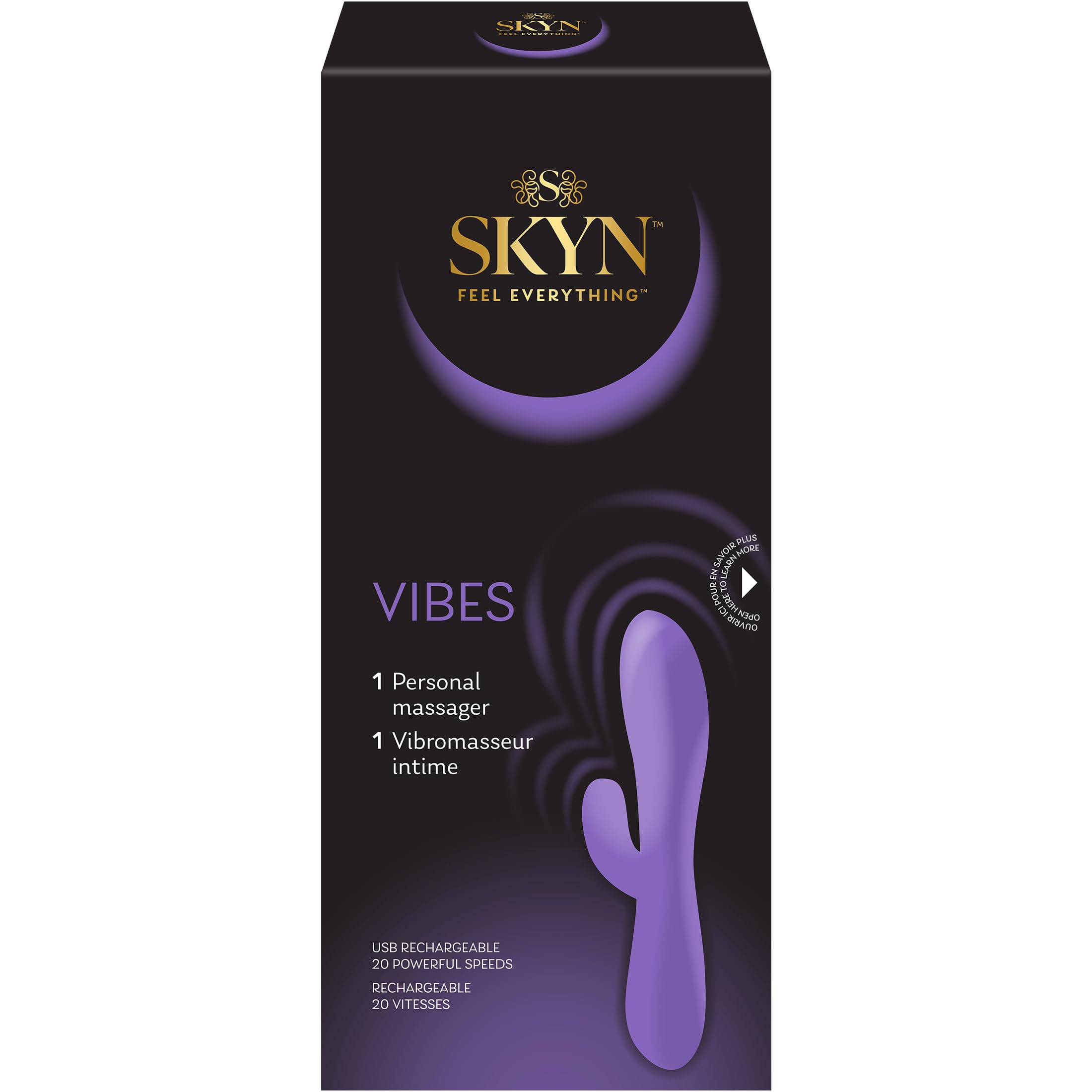 SKYN Vibes Premium Massager Rechargeable Vibrating Massager with 20 Speeds for Personalized