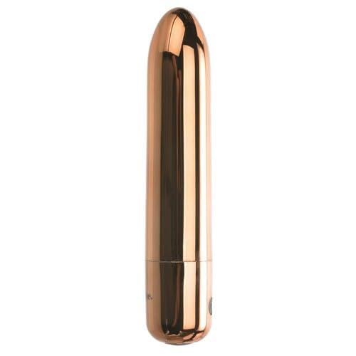 10 Function Cutie Rechargeable Realistic Dildo Copper 3.94"