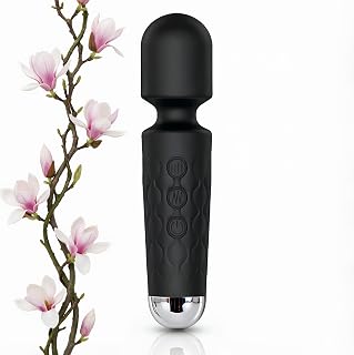 Personal Massager for Back Silicone 20 Modes Multiple Speeds USB Rechargeable Pink