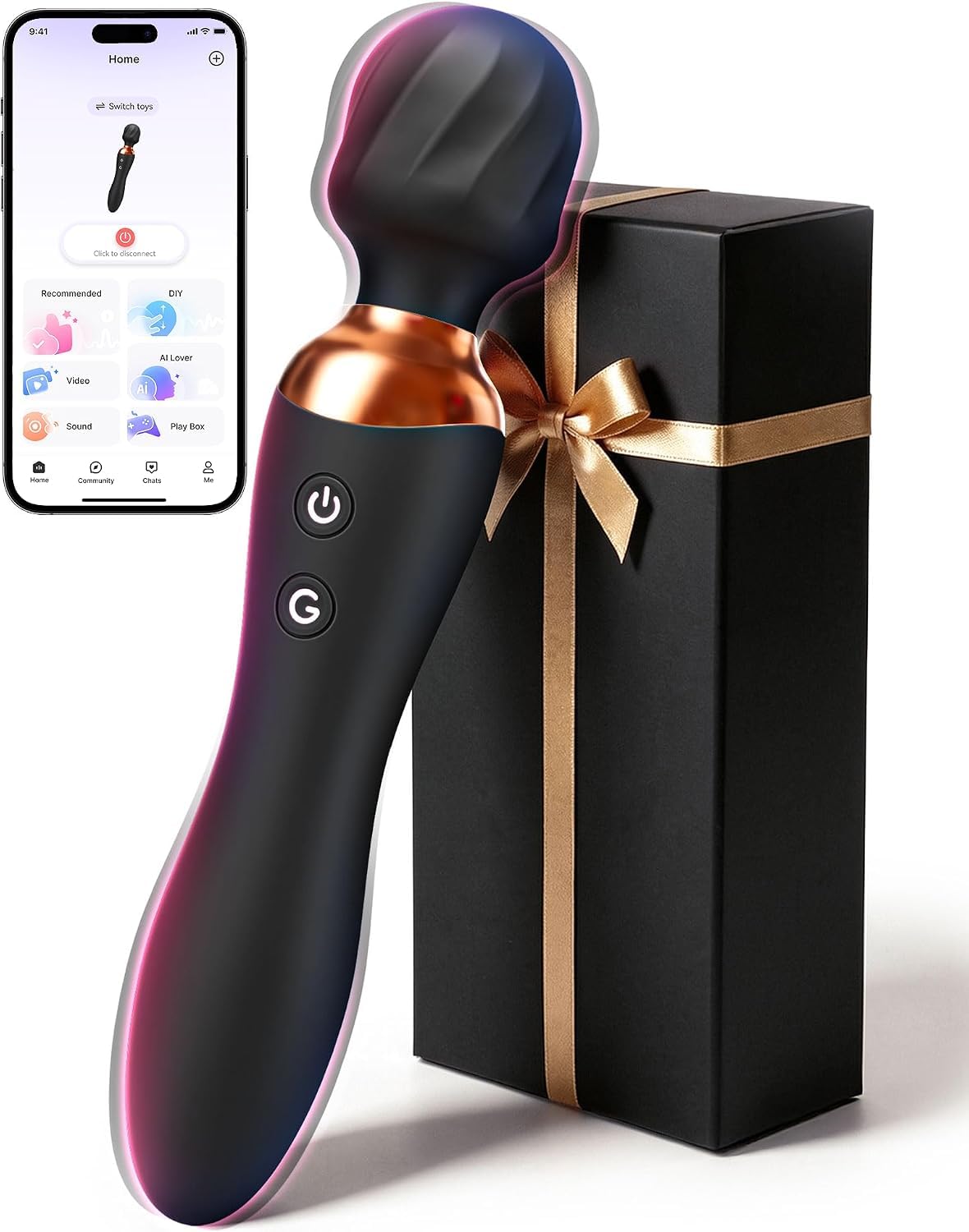 MOOLIGIRL Dual Ended Cordless Handheld Body Massager